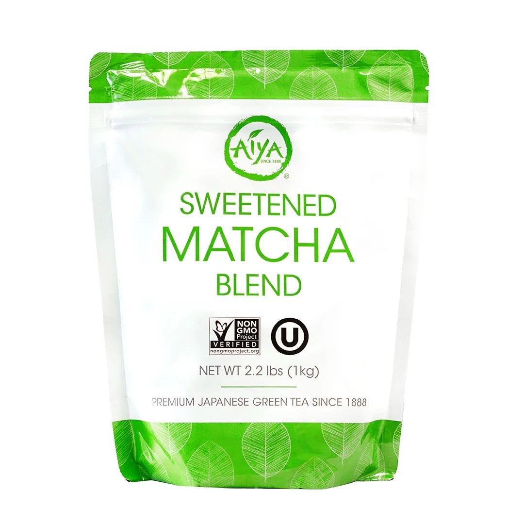 Aiya Sweetened Matcha Blend Powder - Matcha Latte Powder 2.2lbs (1Kg) gallery