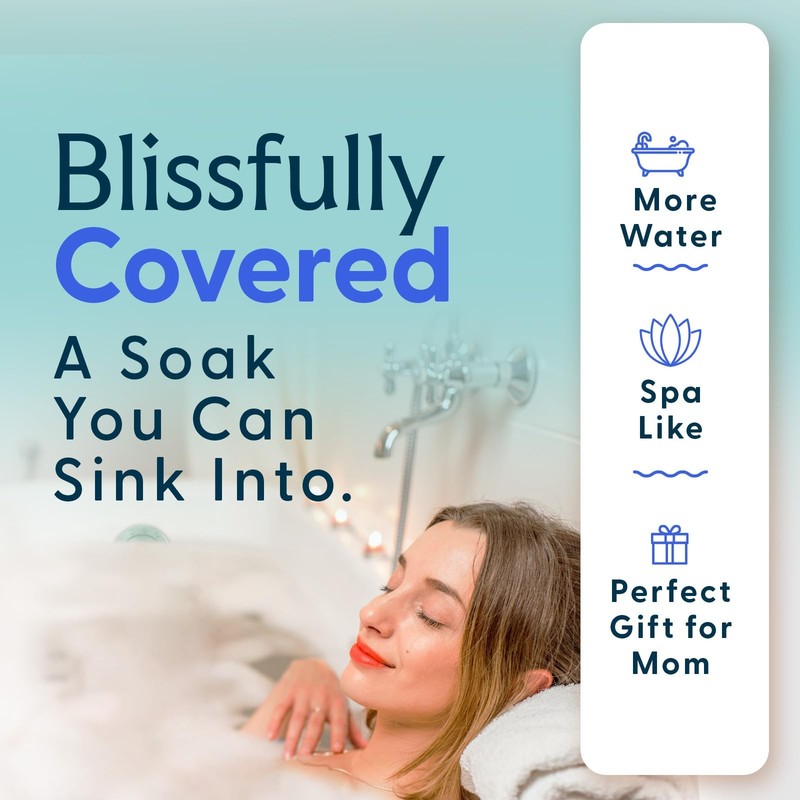 SlipX Solutions Bottomless Bath | Overflow Drain Cover for Tub | Best Gifts ... gallery