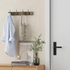 Wall Mounted Wooden Coat Hat Rack with 4 Hooks for Entryway Bathroom Bedroom gallery