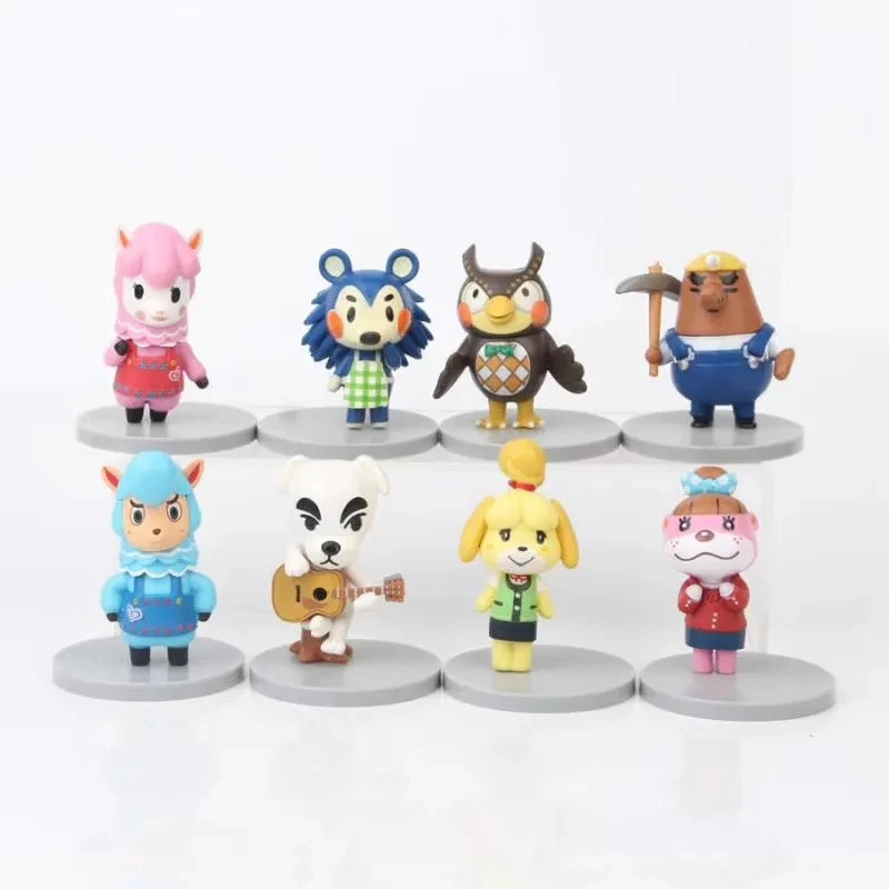 Animal Crossing 2 inch Mini Figure PVC Statue Set of 8. Free Shipping. gallery