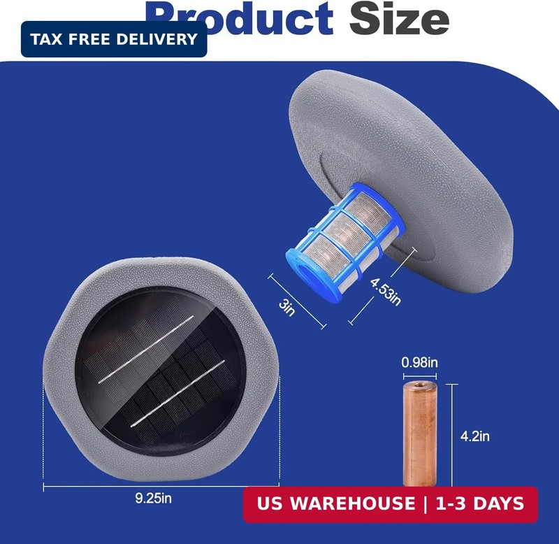 Solar Pool Ionizer - Floating Pool Cleaner for Swimming Pools Up to 45,000 Gallo gallery