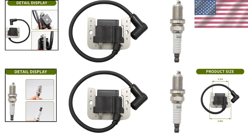 2PCS Ignition Coil with K7TC Spark Plug for Kohler CH Series Mowers gallery