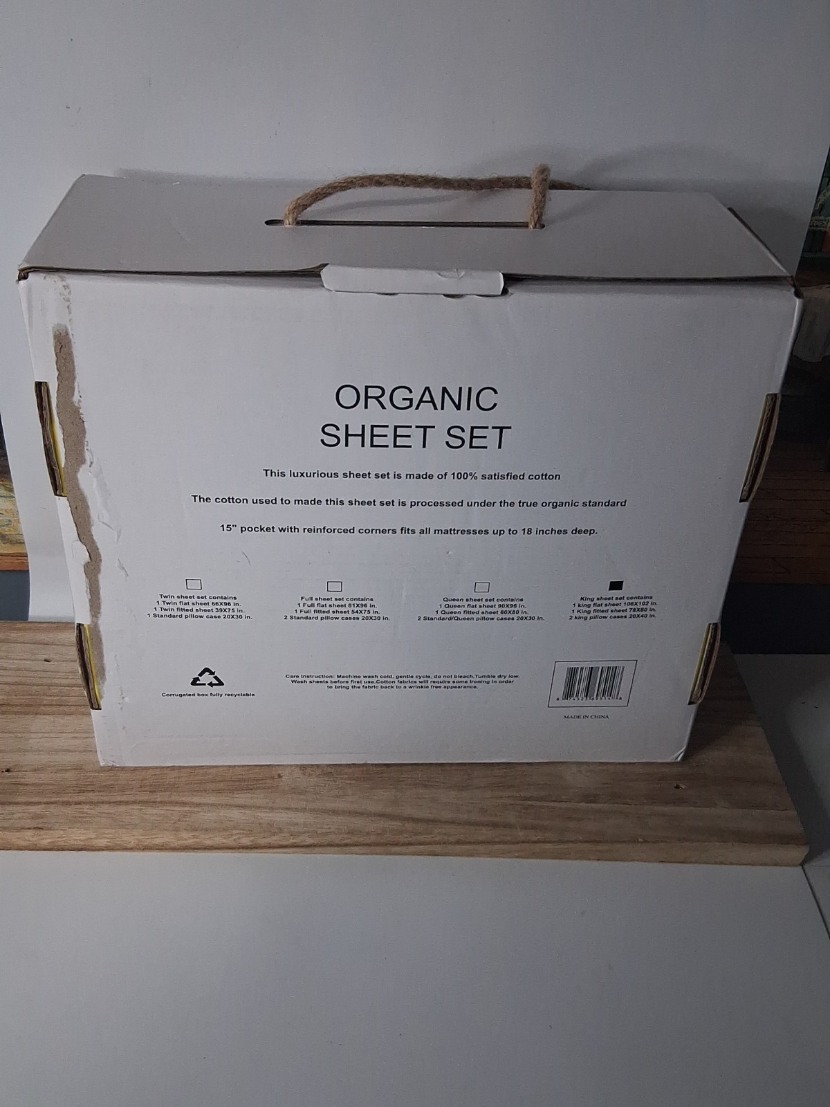 Tree Organic King Sheet Set 2000 In Yellow gallery