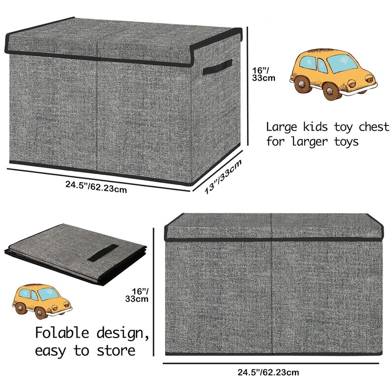Large Toy Storage Box Organizer, Collapsible Kids Toys Boxes Chest Container gallery