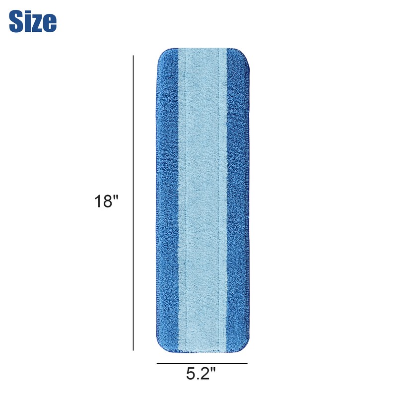 3Pcs Replacement Microfiber Cleaning Refill Pads For Bona Mop 18" Reusable Tools gallery