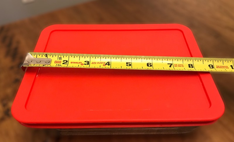 Pyrex Storage Rectangular Baking Storage Dish Container 7211H And 7210 Red Lids gallery