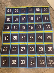 Numbered Classroom Closet Pocket Chart Cell Phones Calculator Holder…