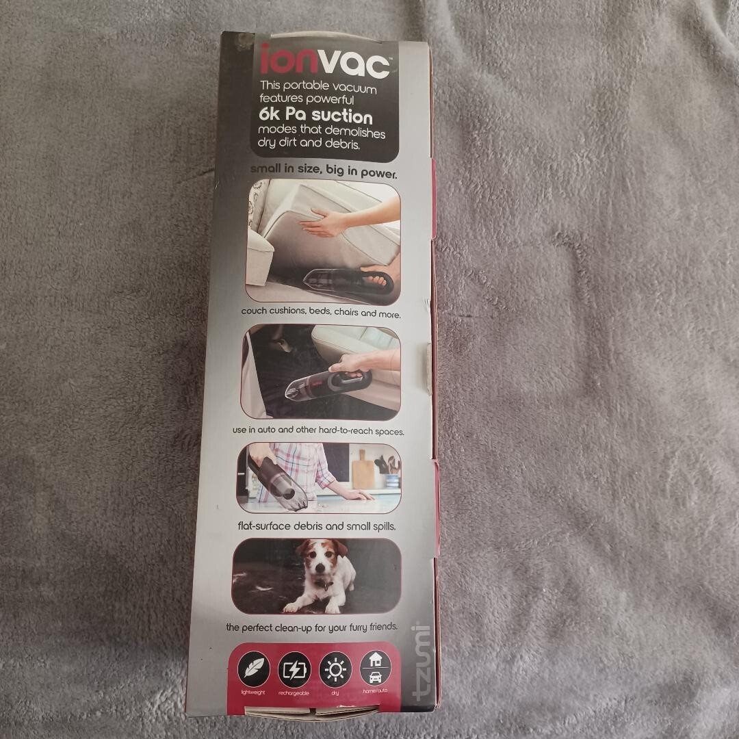 Ionvac Compact Lightweight USB Charging Home/Auto Brush Head Stand Wand Vacuum gallery