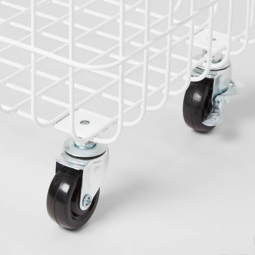 Wire Rolling Laundry Hamper - Brightroom gallery