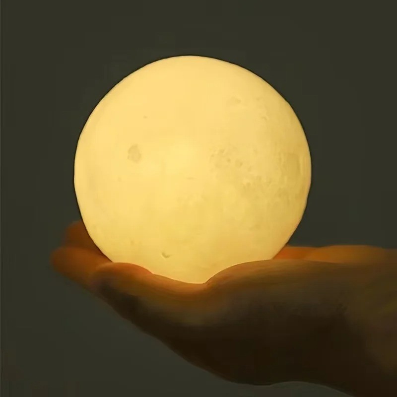 LED Moon Night Light 3D Star Lamp USB Touch Control Bedroom Decor Gift gallery