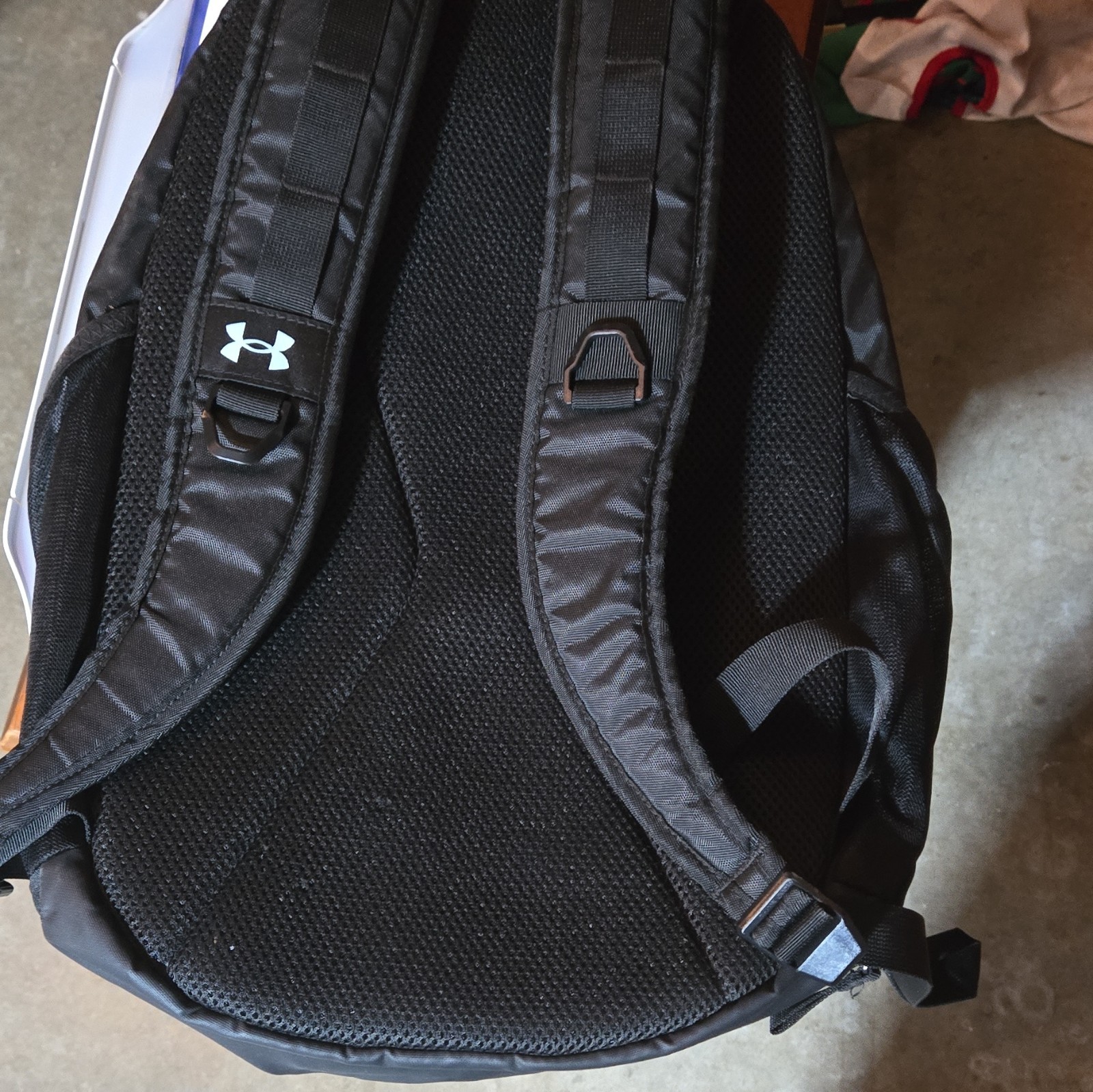 Under Armour Black & White Zip Closure Backpack 2