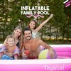 Toysical Inflatable Pool 118x 72 x 22” Swimming Pool for the Entire Family Pink gallery