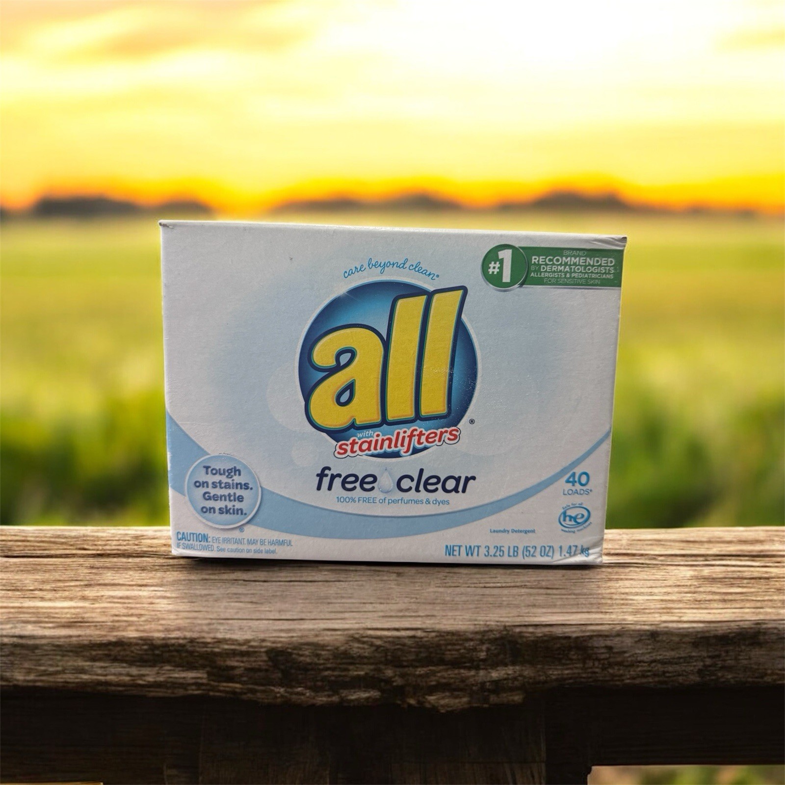 ALL Stainlifters Powder HE Laundry Detergent, Free and Clear, 52 Oz, 40 Loads gallery