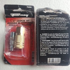 (2 Pack) FORNEY #75305, 1/4″ COUPLER, Dented packages