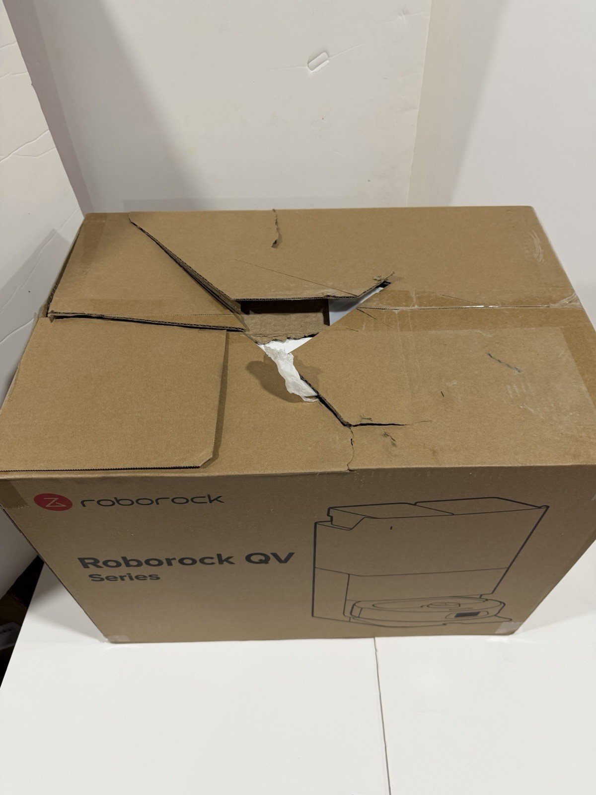 Roborock QV 35A Robotic Vacuum Cleaner & Empty Wash Fill Dock, White gallery