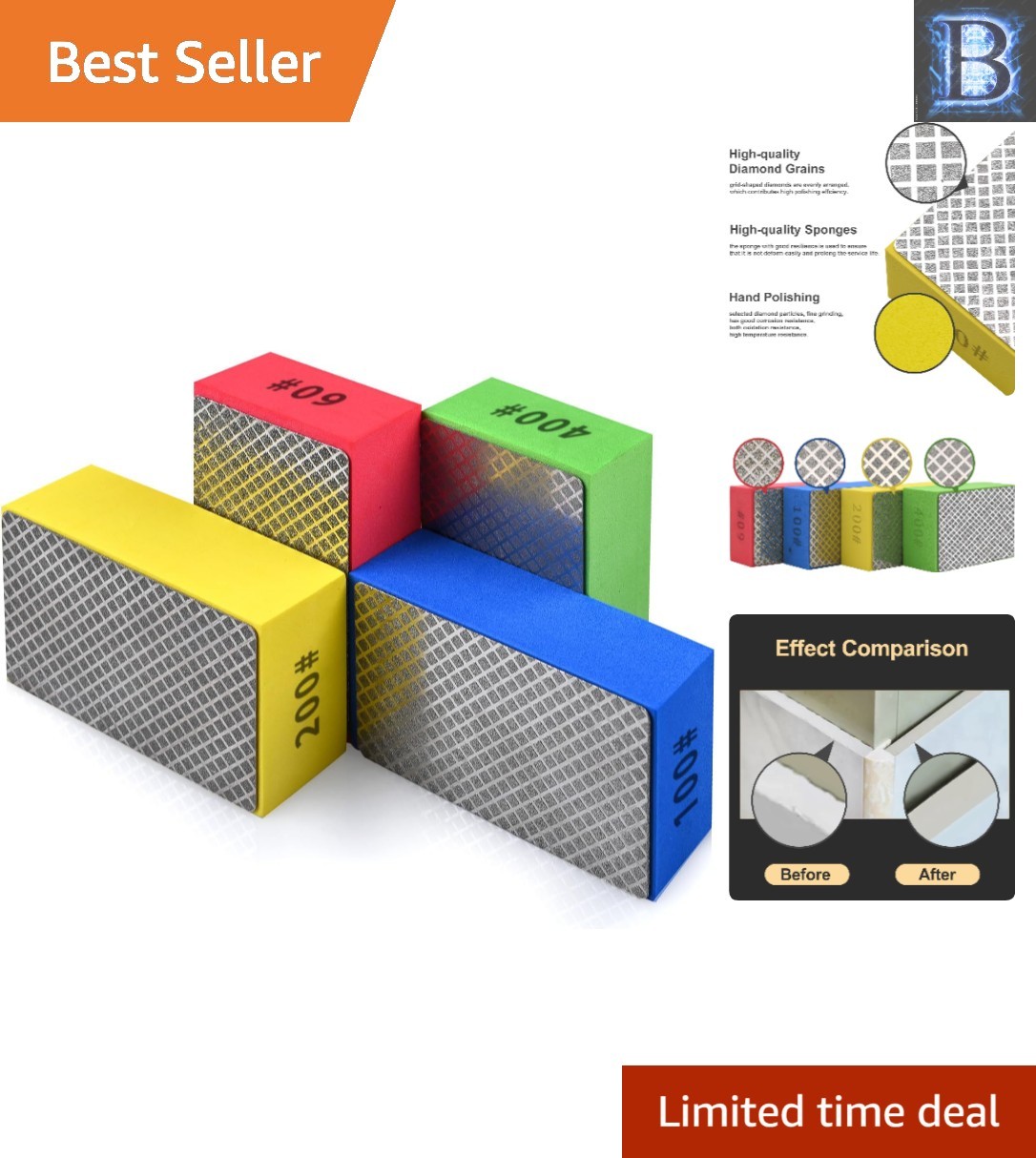 All-in-One Diamond Polishing Pad Set – Perfect for Ceramic Tile & Stone Grinding gallery