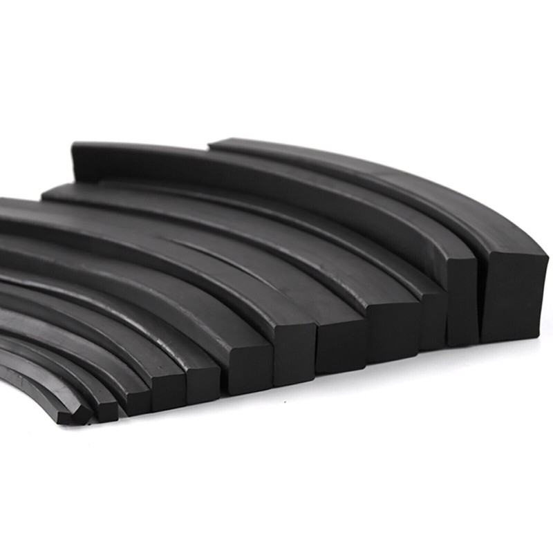 Widths And Thicknesses Solid Black Nitrile NBR Rubber Strip - Various Lengths gallery