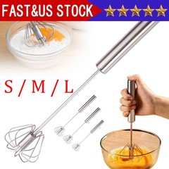 Semi-Automatic Egg Whisk Hand Push Egg Beater Stainless Steel Blender Mixer Whis