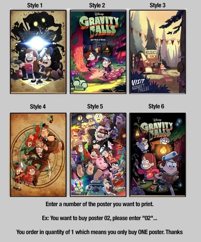 Gravity Falls Poster No Frame, Movie Poster - 2025 Movie Poster Wall Decor gallery