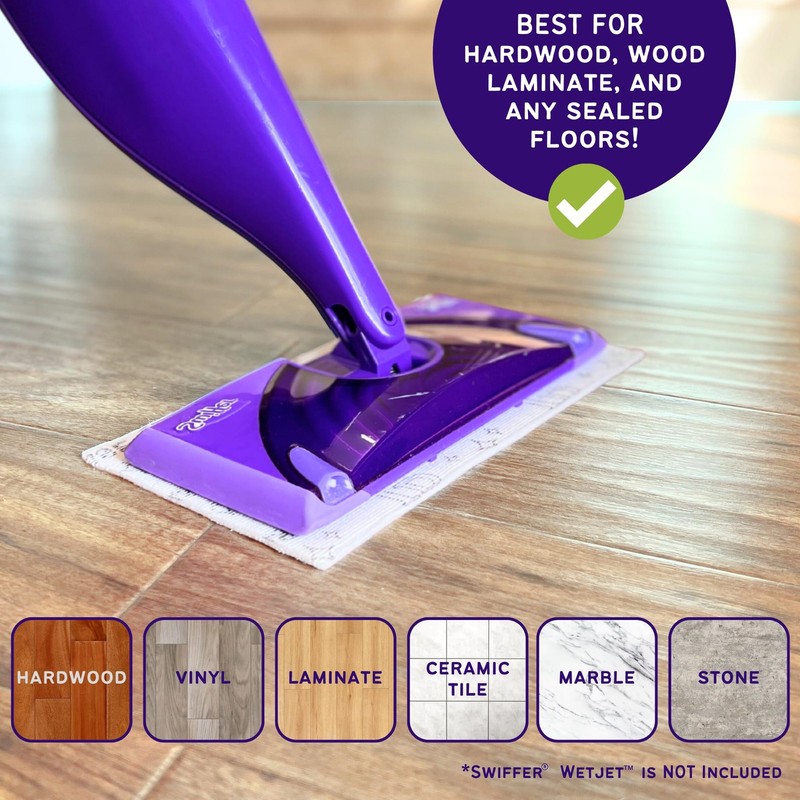 Premium Microfiber Replacement Pads for Swiffer WetJet - Super Absorbent, Lin... gallery