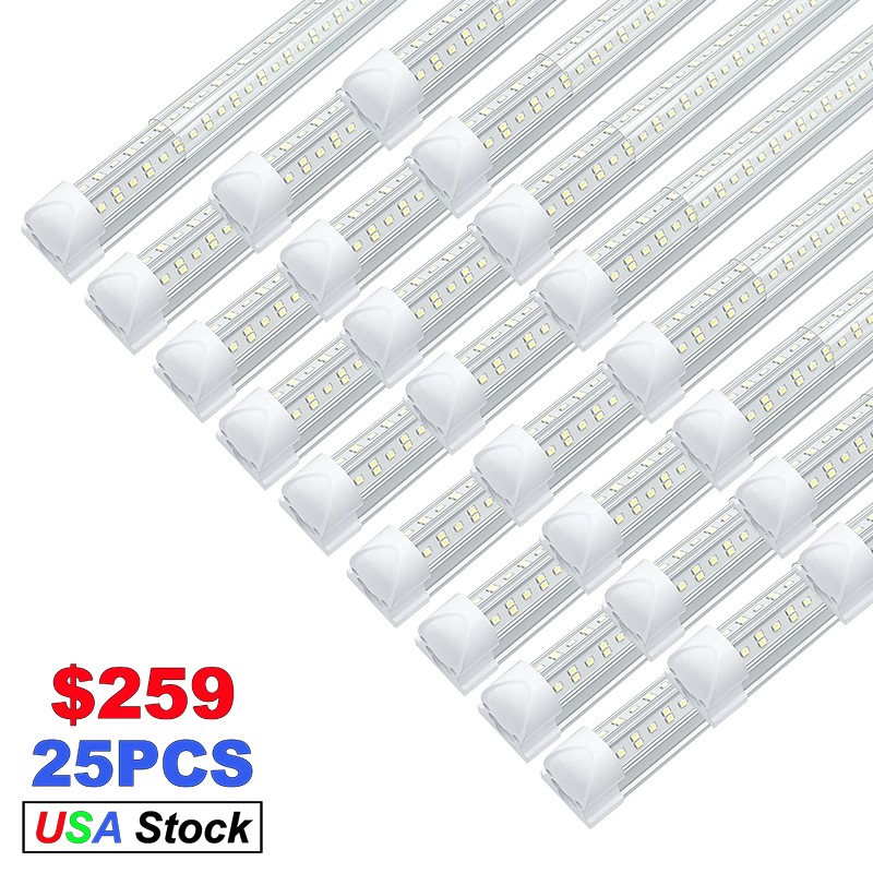 Crestech 25 PACK LED Shop Light 4FT 72W 7200LM 6500K T8 Bulbs Integrated Fixture gallery