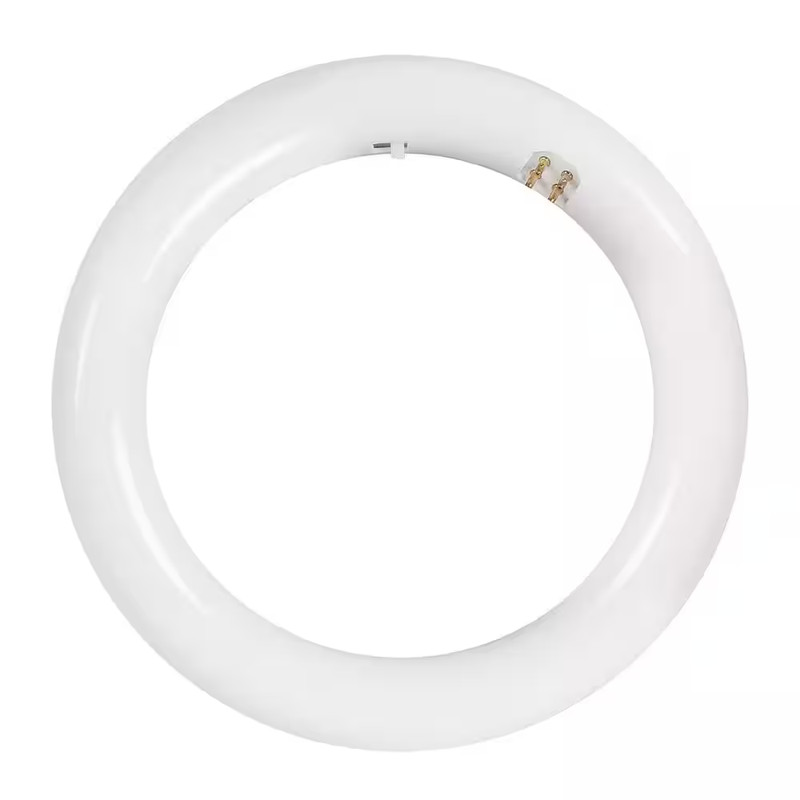 White Plug and Play Linear Circline LED Tube Light Bulb 15-W 8in T9 G10q Type A gallery