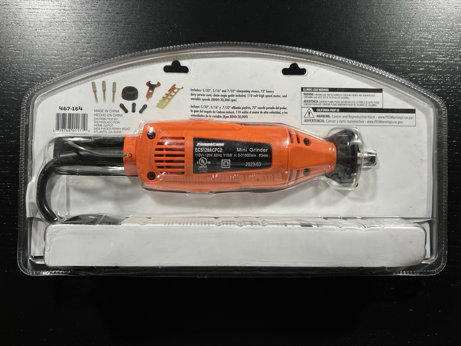 Powercare 110-Volt Electric Chainsaw Chain Sharpener ECS120ACPC2 gallery
