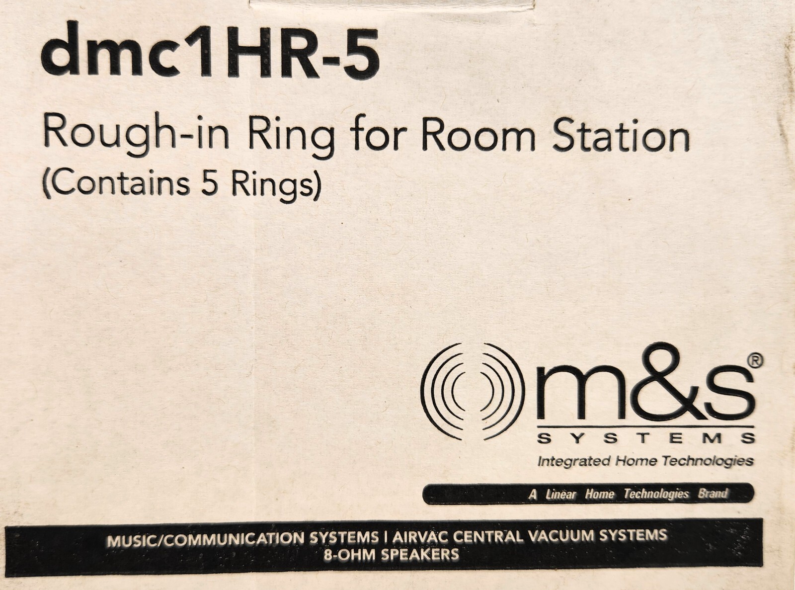 M&S DMC1HR-5 Rough-in Ring for Room Station (Contains 5 Rings) gallery
