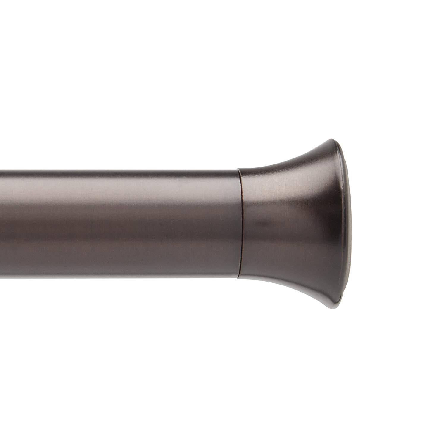 Chroma 7/8" Adjustable Tension Curtain Rod - Three Sizes, Two Colors gallery
