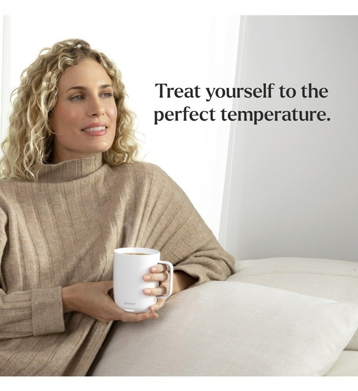 Ember Temperature-Control Smart Mug 2, 414 ml, White, 80 min. Battery Life - App gallery