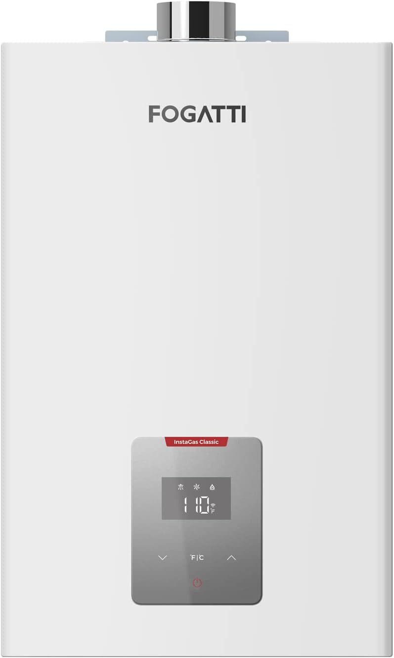 FOGATTI Propane Gas Tankless Water Heater Indoor 4.0 GPM 90,000 BTU White - USED gallery