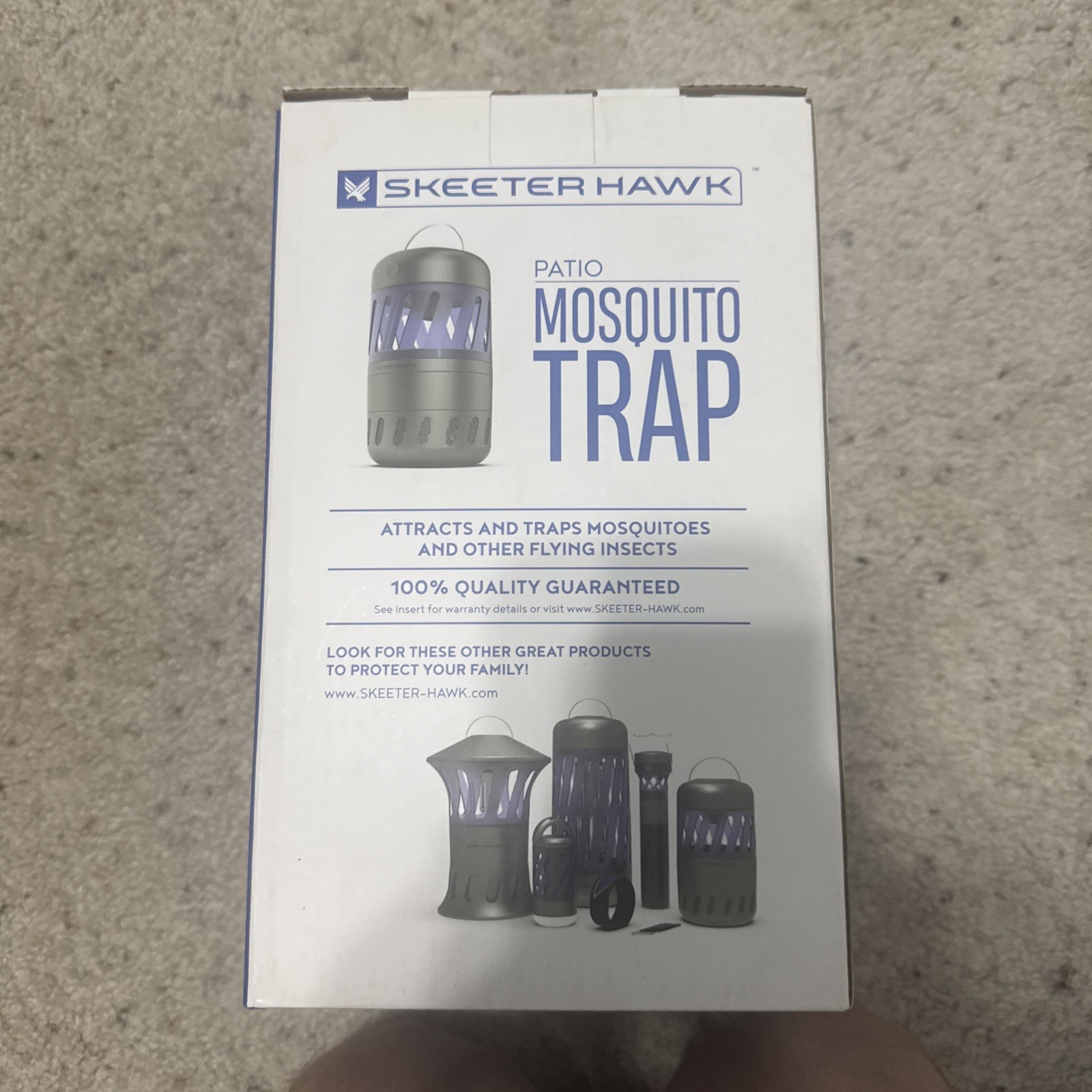 Skeeter Hawk Patio LED UV Mosquito & Flying Insect Trap Quiet Easy Clean NEW gallery