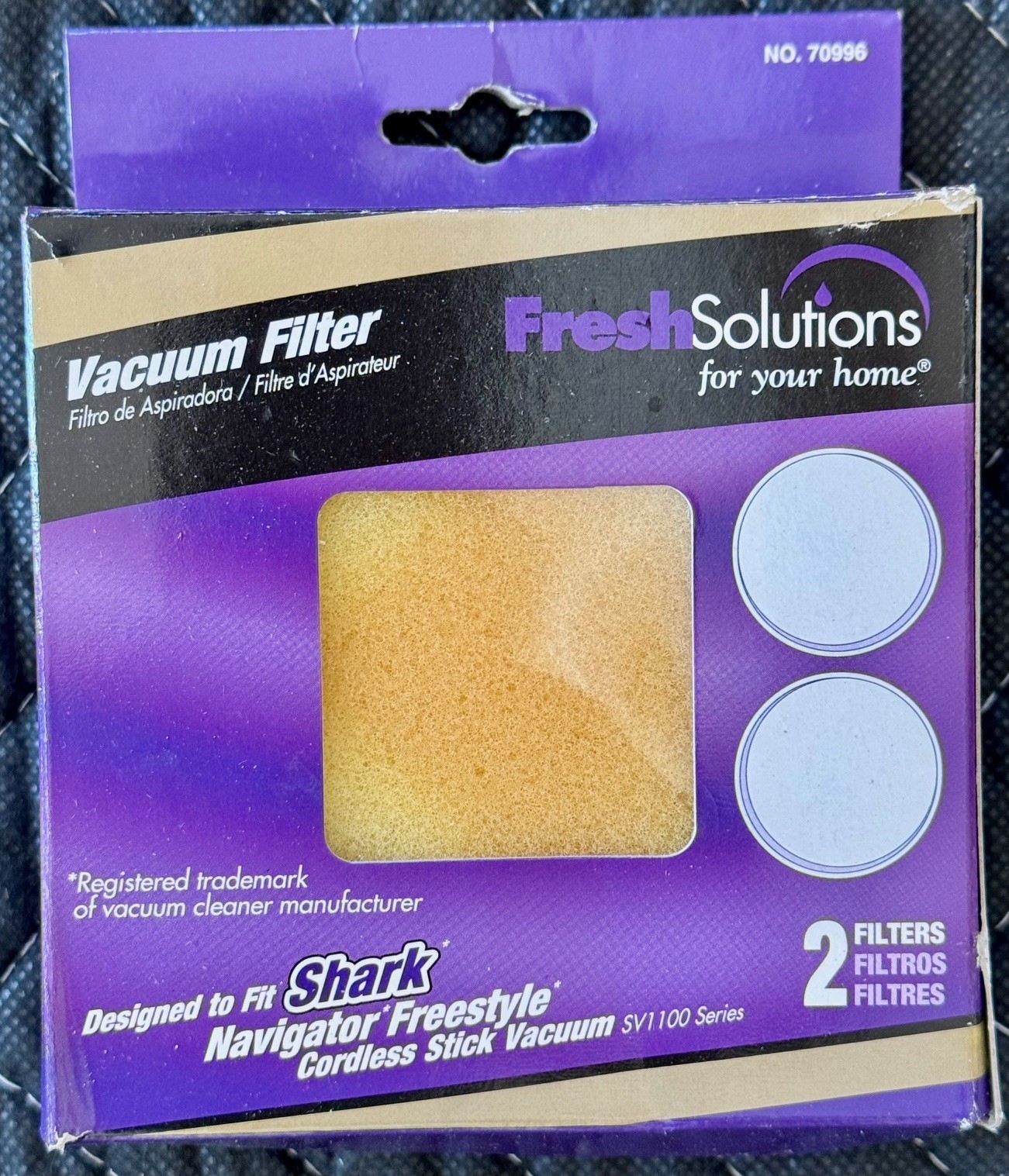 Fresh Solutions Vacuum Filters (2) for Shark Navigator Freestyle Cordless Stick gallery