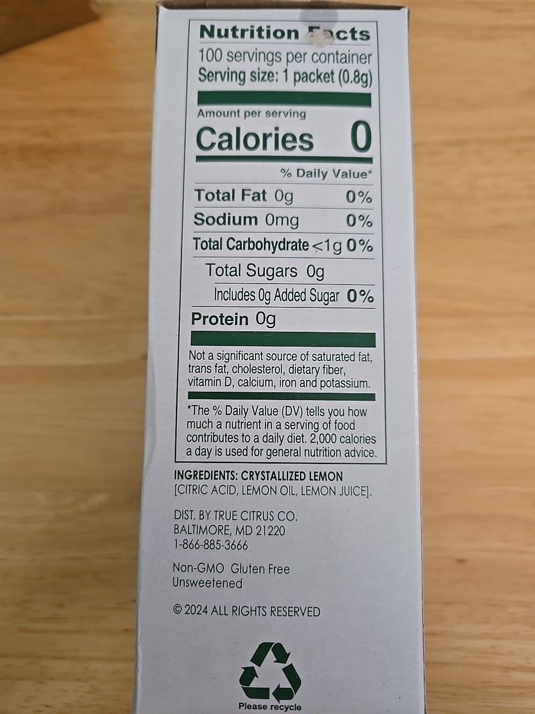 100 Pack TRUE LEMON Water Flavoring Packets - 0 Cal, Fresh Lemon Taste Anywhere gallery