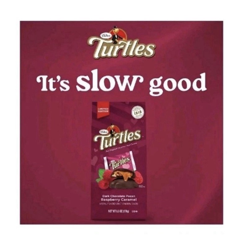 Turtles Dark Chocolate Pecan Raspberry Caramel 6.3oz Bag, BB 9/6/2026 gallery