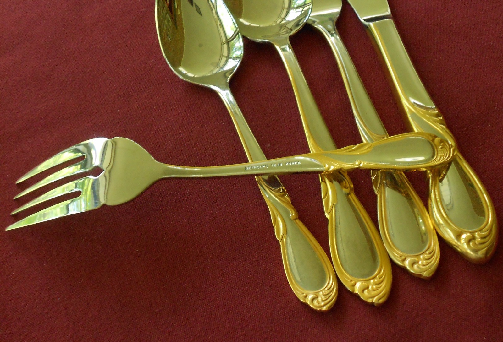 Retroneu Stainless Stephanie Gold Accent Open Stock - You Choose the Piece (s) gallery
