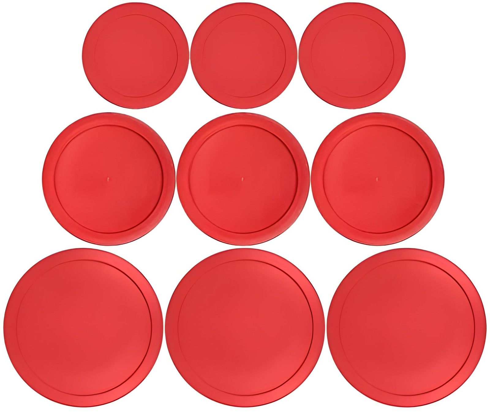 1, 2 & 4 Cup Red Replacement Lids/Covers for Pyrex, Anchor Hocking & KlareWar... gallery