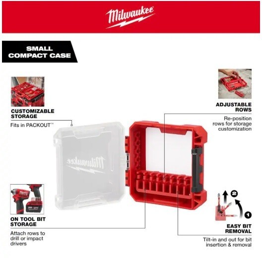 Milwaukee Customizable Small Compact Case for Impact Driver Accessories gallery