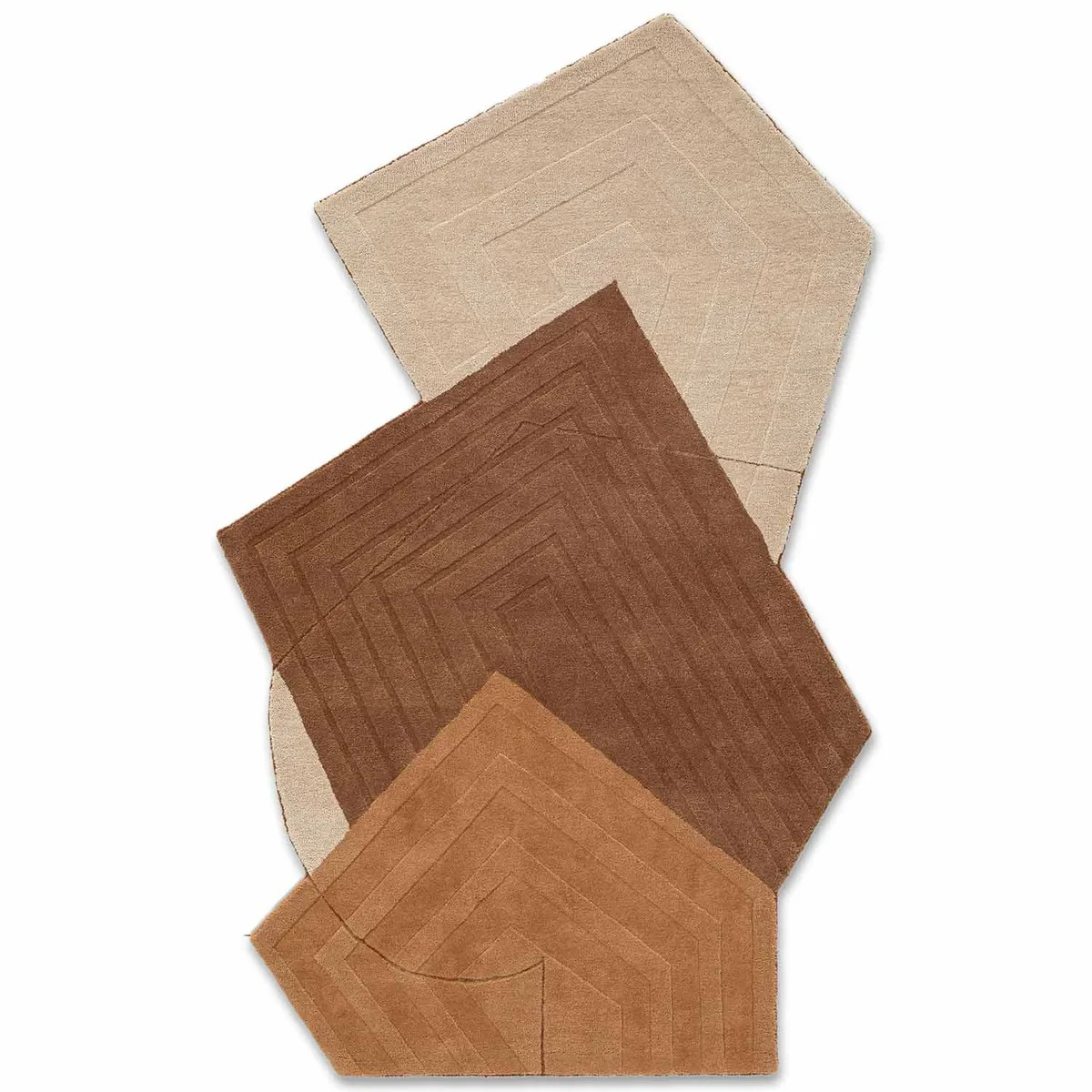 Pentagon Hand Tufted Wool Rug gallery
