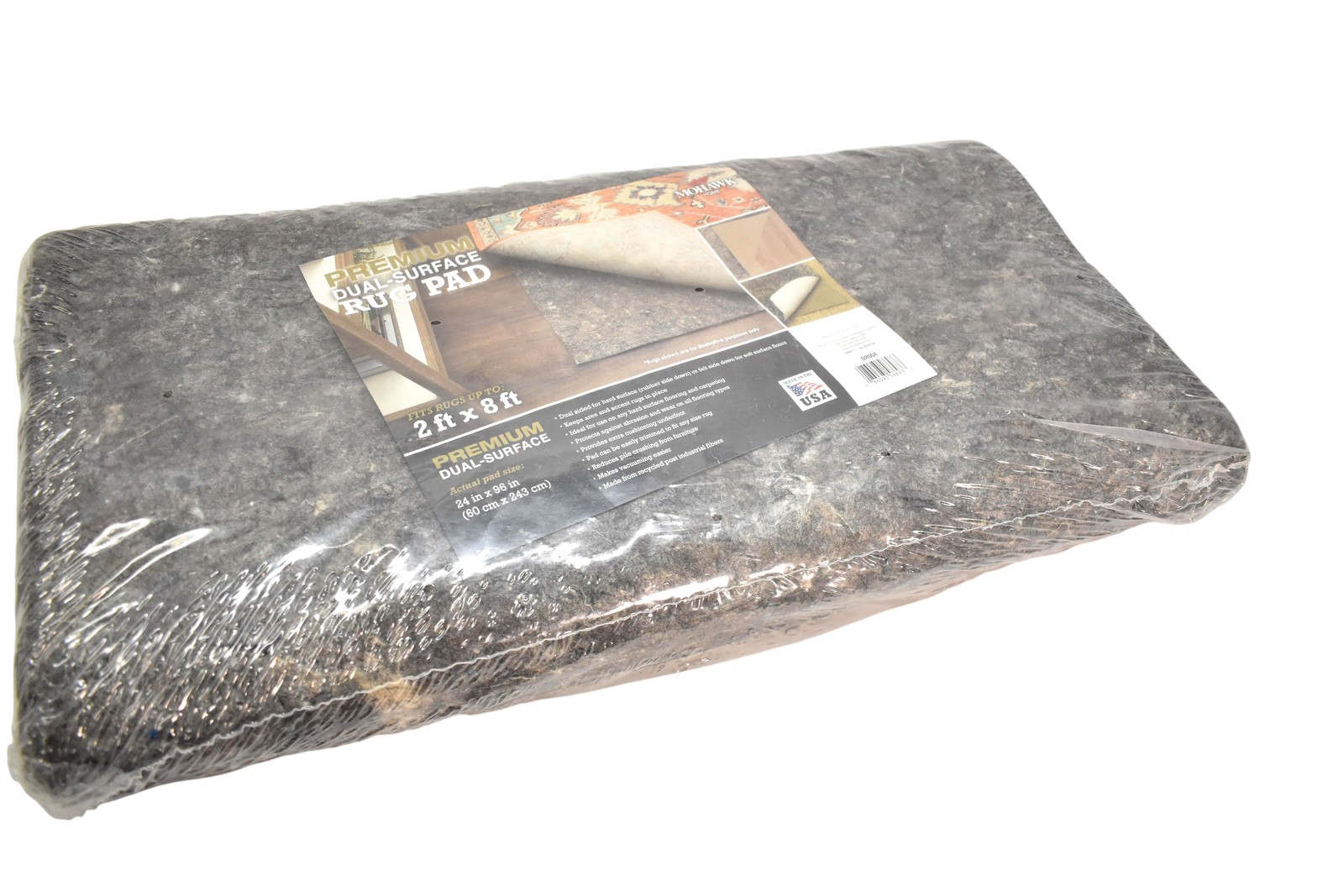Mohawk Home Premium Dual Surface Rug Pad 2x8 Ft Made In USA Gray Non-Slip New gallery