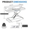 Height Adjustable Standing Desk Riser 37" Sit to Stand Converter Workstation gallery
