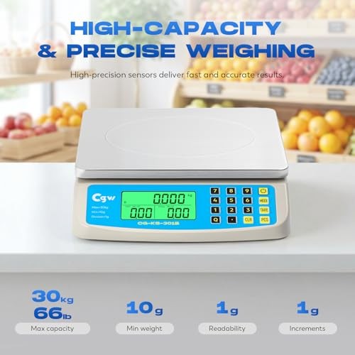 Commercial Kitchen Scale 30kg/1g Large Digital Price Computing Scale with gallery