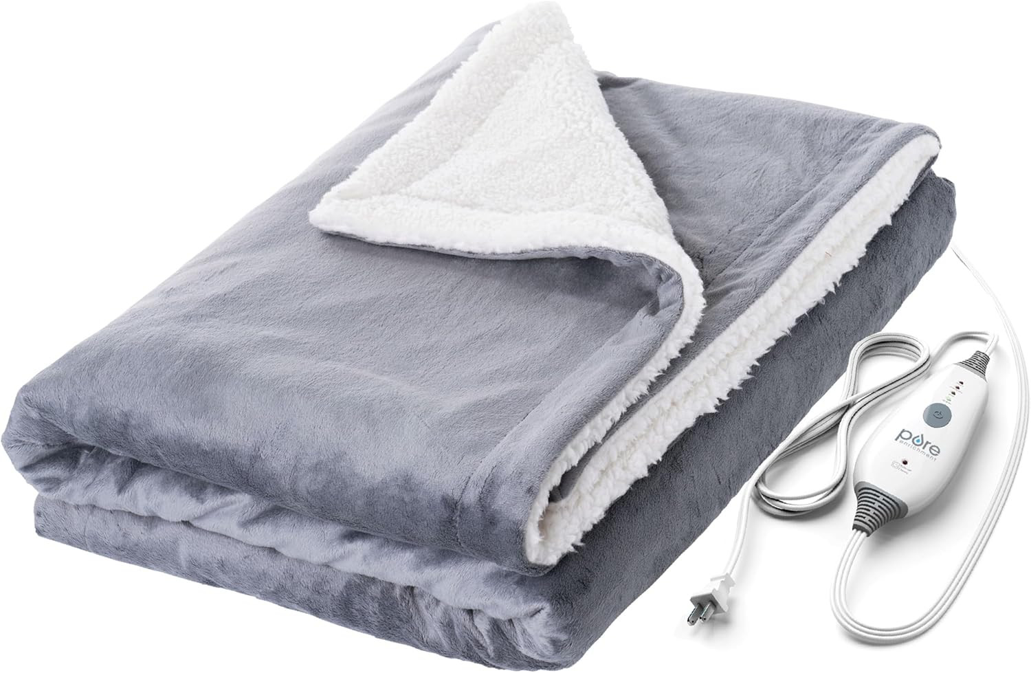 Weightedwarmth - 2-In-1 Heated Weighted Blanket, 13 Lbs (50” X 60”) Large, 4 Rel gallery