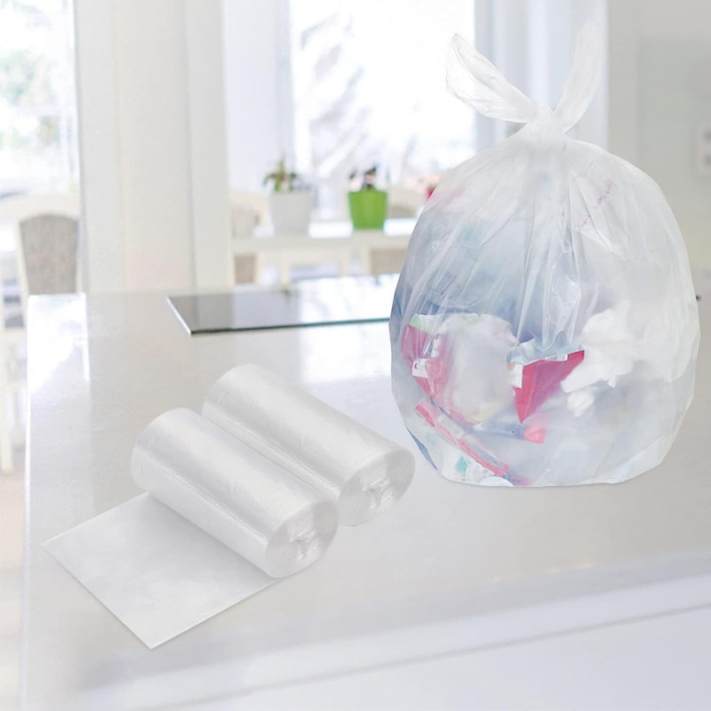 300 Counts 8 Gallon Clear Small Garbage Bags Trash Bags, Wastebasket Bin Liners gallery