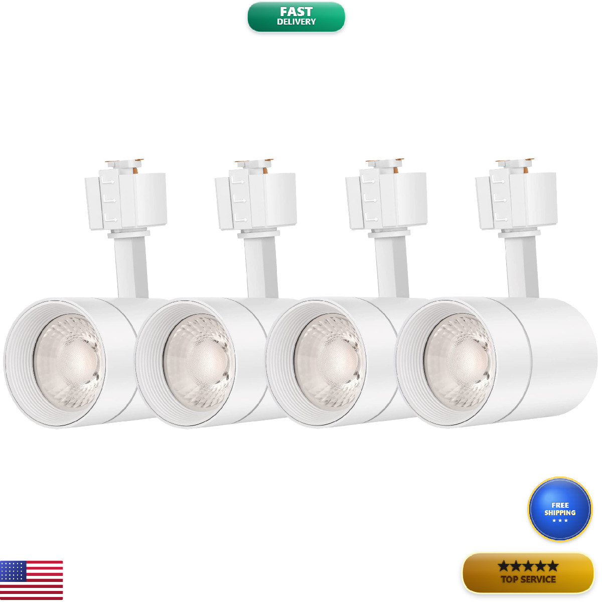 Flsnt 12W Led J Type Track Lighting Head 75W Equivalent 3000K Soft White 800Lm gallery