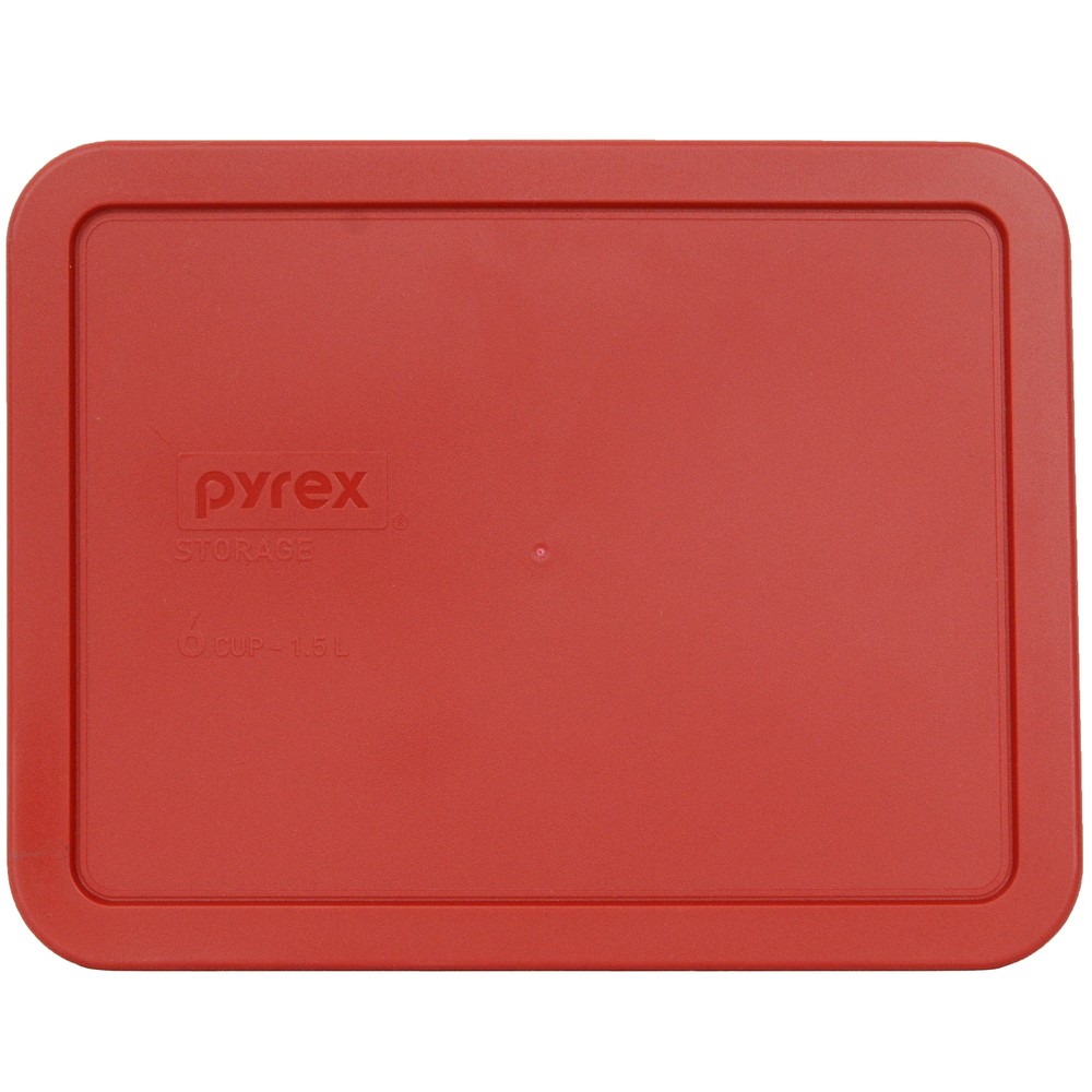 Pyrex 7211-PC Poppy Red Rectangle Plastic Storage Replacement Lid Cover