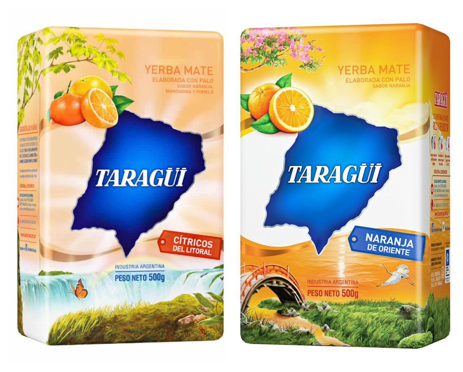 2- Pack YERBA MATE TARAGUI CITRICOS DEL LITORAL/ORANGE -1.1 LB. gallery