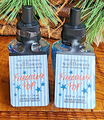 2Pc 2026☀️SUMMER❤️🤍💙🧨FIRECRACKER POP~Bath & Body~WALLFLOWER REFILL~SHIP FREE!