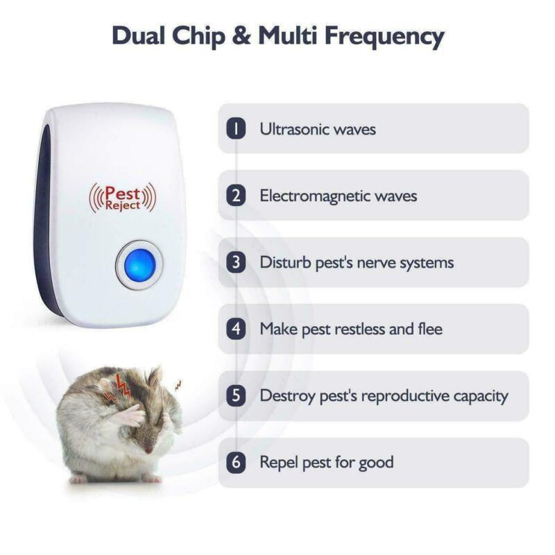 10PACK Ultrasonic Pest Repeller Control Electronic Repellent Mice Bug Rat Reject gallery