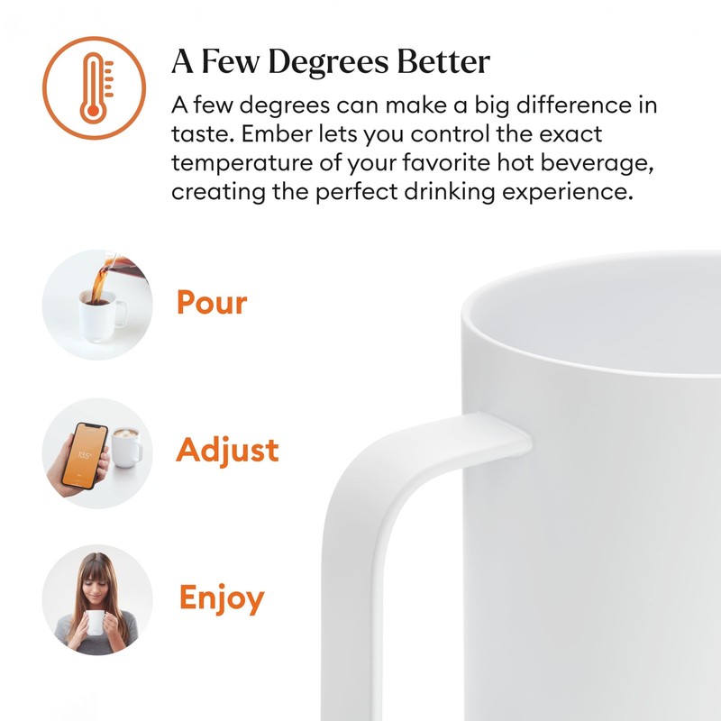 Ember Temperature Control Smart Mug 2, 14 Oz, App-Controlled Heated Coffee Mug gallery